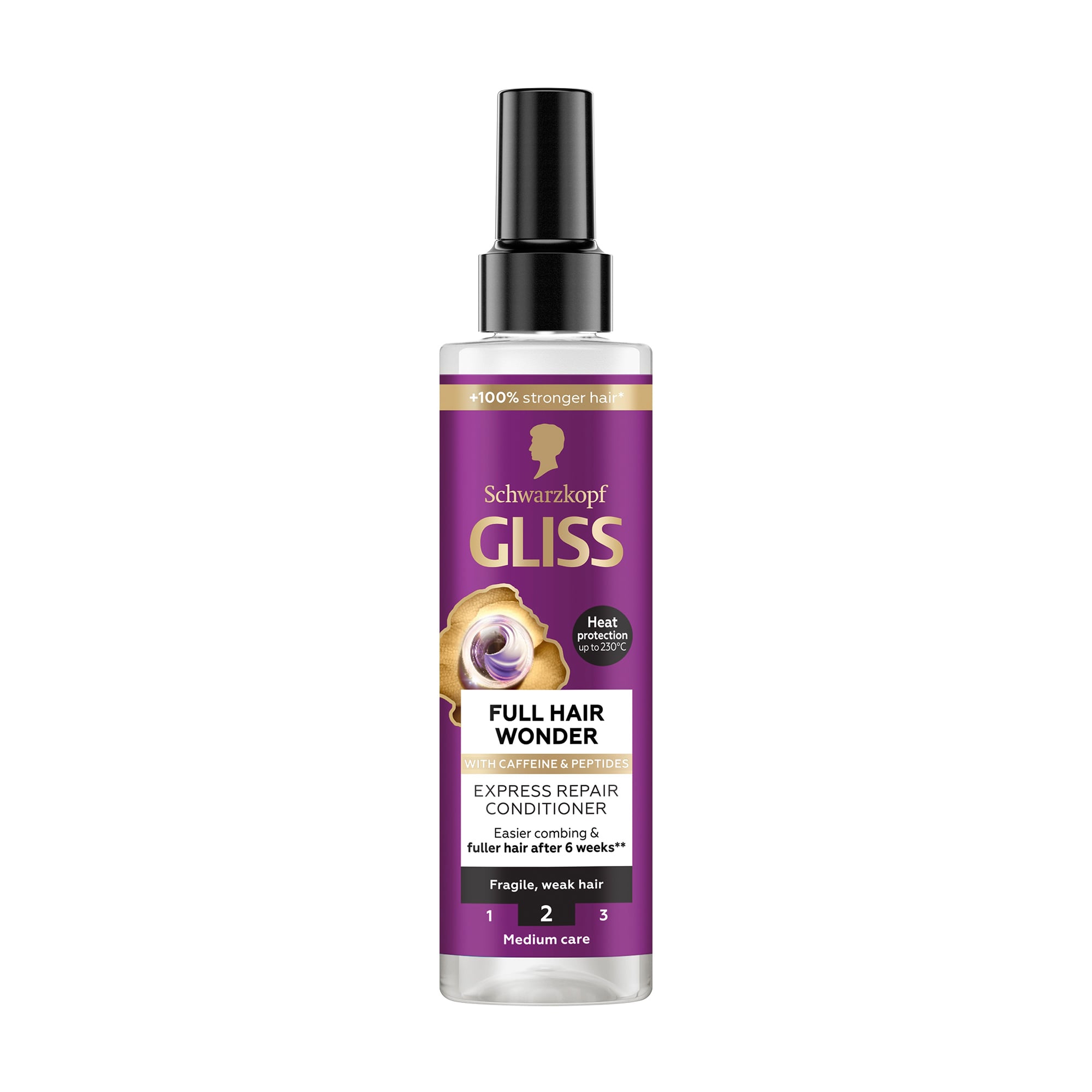 Кондиціонер-спрей Gliss Full Hair Wonder Express Repair Conditioner для ламкого та ослабленого волосся, 200 мл